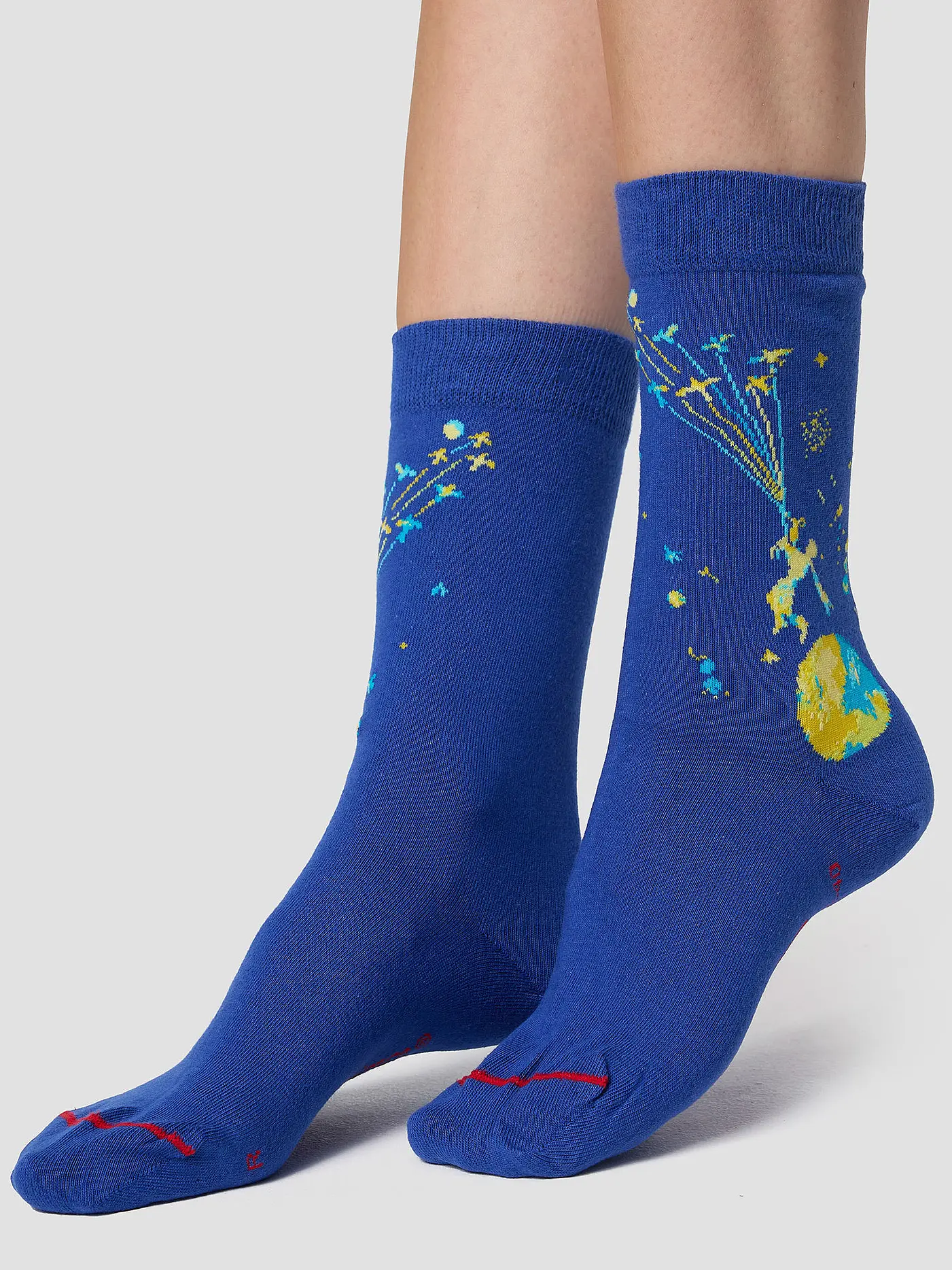 MUSEARTA | Damen Socken FLYING AWAY - DER KLEINE PRINZ blue-multi (36-40) | 